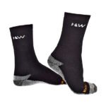 Media o Calcetín de Trabajo con Cobre Antibacteriano HW Negro