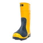 Bota pvc amarilla con puntera Robusta con protector metatarsal