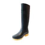 bota pantanera negra robusta sin puntera