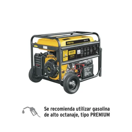 Planta Eléctrica de 16HP Pretul GEN-70P a Gasolina 7000W