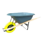 Carretilla Buggy Antipinchazo 150 kg de Tolva Plástica Rueda 14”