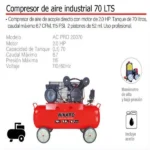 Aire Industrial Compresor de 40 LTS 10 HP AC-IND 10040