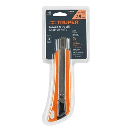 Bisturí Truper Cut-7 Profesional de 25mm con AutoBloqueo