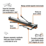 Corta Baldosa de 40" Base de Acero Imantada Truper CAZ-100BX - Imagen 2