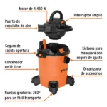 Aspiradora Sopladora de 5 Galones Truper ASP5S de 6hp (2)