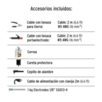 Inversor Soldador Soin 110/130P para Voltaje 127/220V